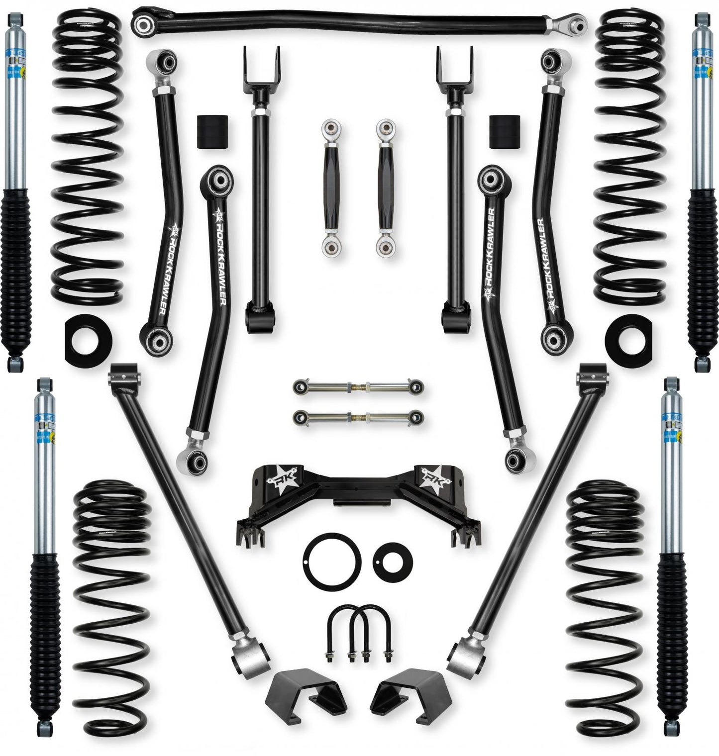 2.0 Inch Adventure X Pro No Limits Mid-Arm System for Jeep Gladiator JT Gas Models Rock Krawler-1