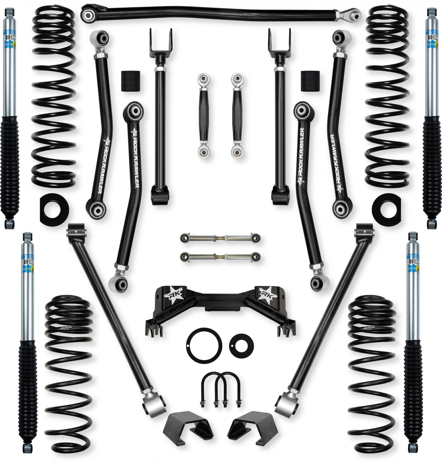 2.0 Inch Adventure X Pro No Limits Mid-Arm System for Jeep Gladiator JT Gas Models Rock Krawler-1