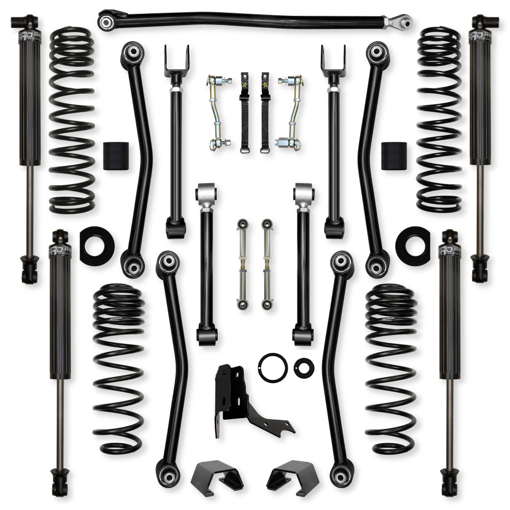 2.0 Inch Ultimate Adventure Mid-Arm Suspension System for Jeep Gladiator JT Diesel Models Rock Krawler