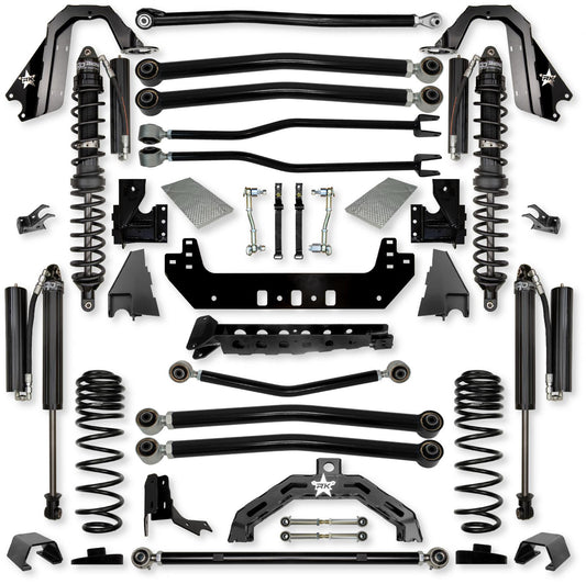 3.0 Inch Adventure X2 Coilover Long-Arm Suspension System for Jeep Gladiator JT Gas Models Comp Stage 1 Rock Krawler