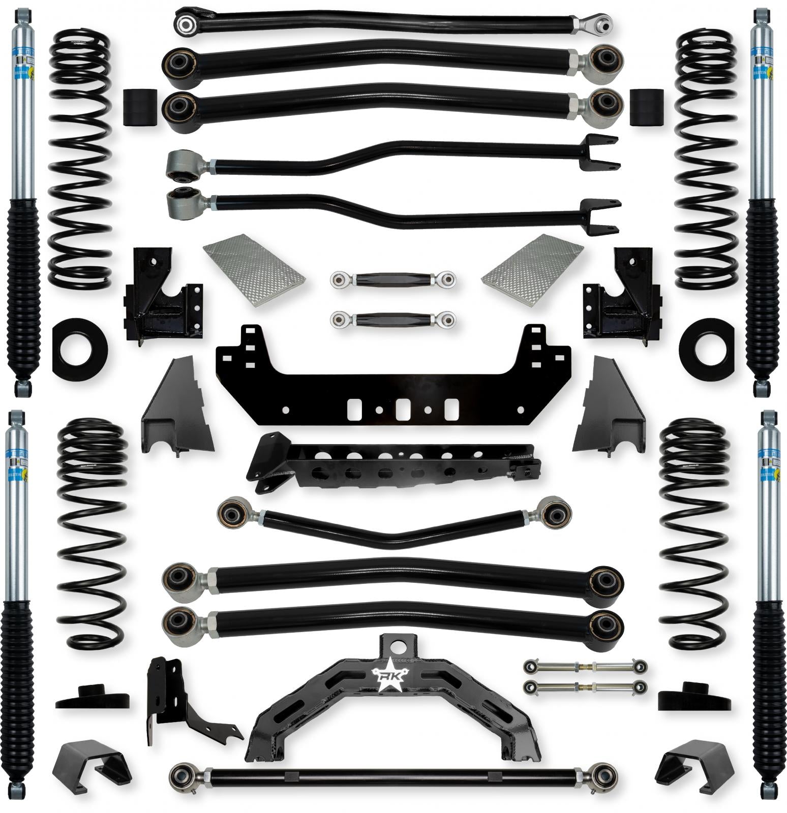 3.0 Inch Adventure X2 No Limits Long-Arm Suspension System for Jeep Gladiator JT Gas Models Rock Krawler-1