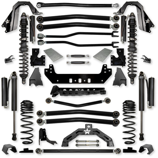 3.0 Inch Adventure X2 Coilover No Limits Long-Arm Suspension System for Jeep Gladiator JT Gas Models Comp Stage 1 Rock Krawler