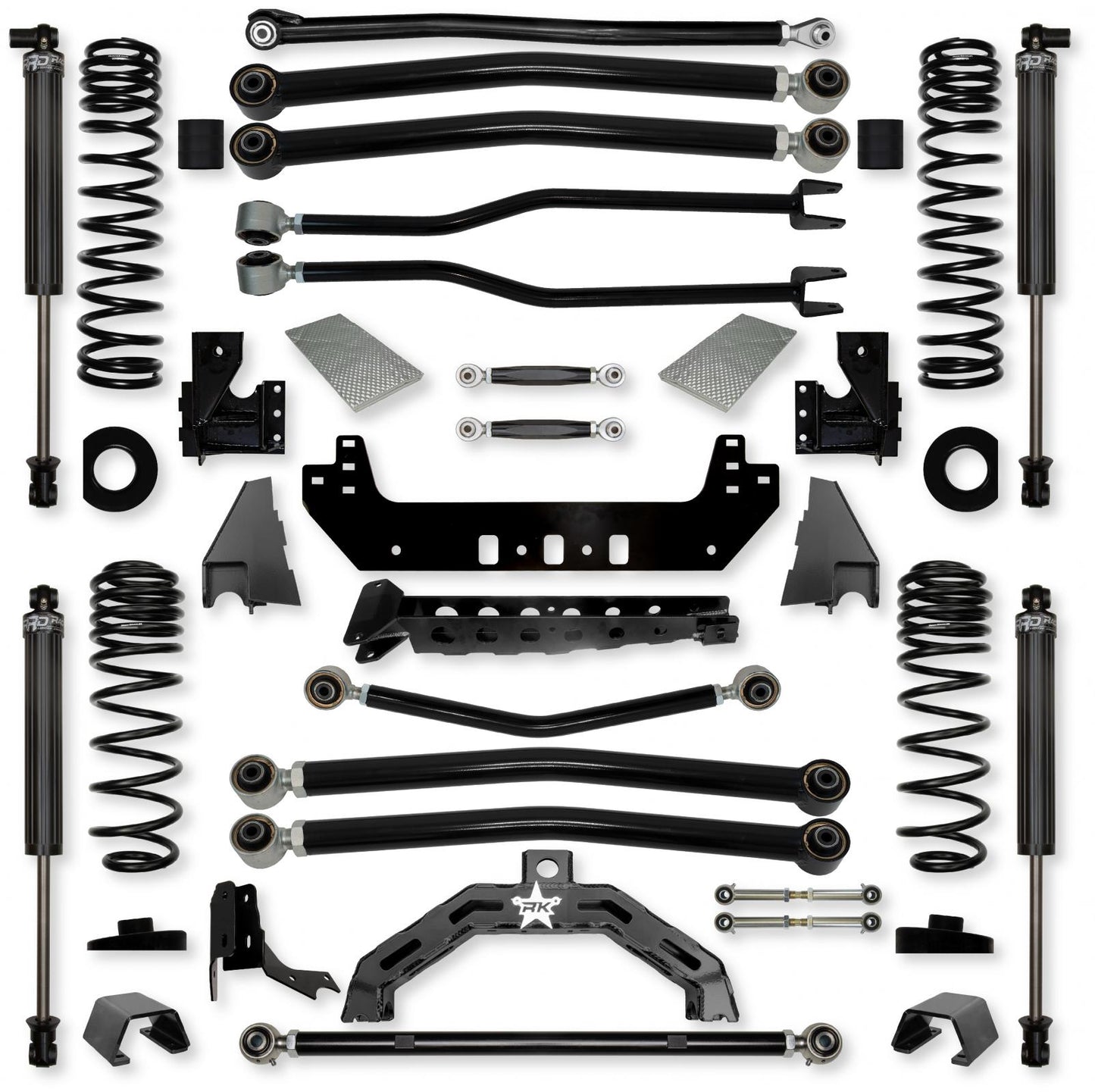 3.0 Inch Adventure X2 No Limits Long-Arm Suspension System for Jeep Gladiator JT Diesel Models Rock Krawler