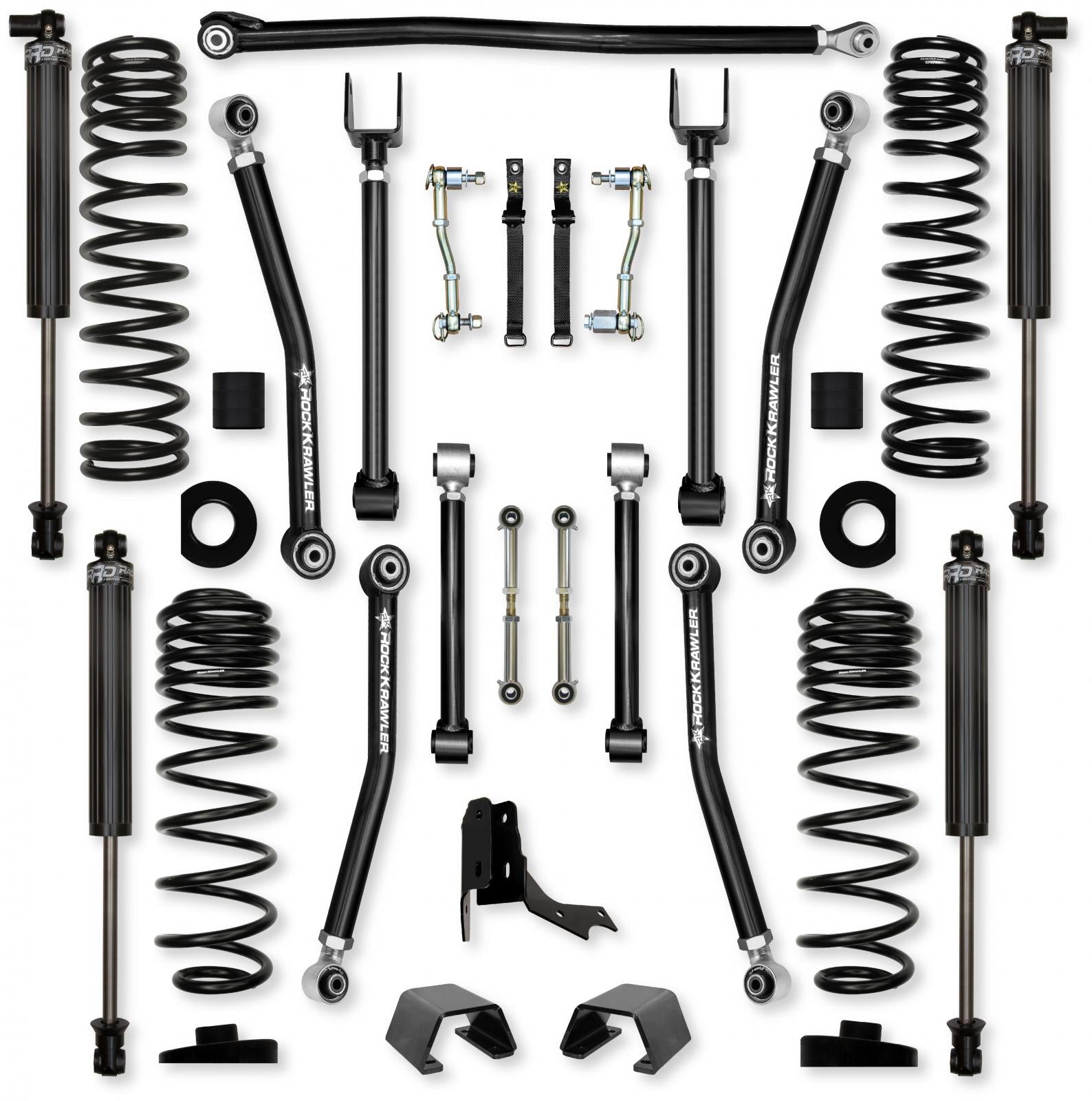 3.0 Inch Adventure X Mid-Arm System for Jeep Gladiator JT Diesel Models Rock Krawler