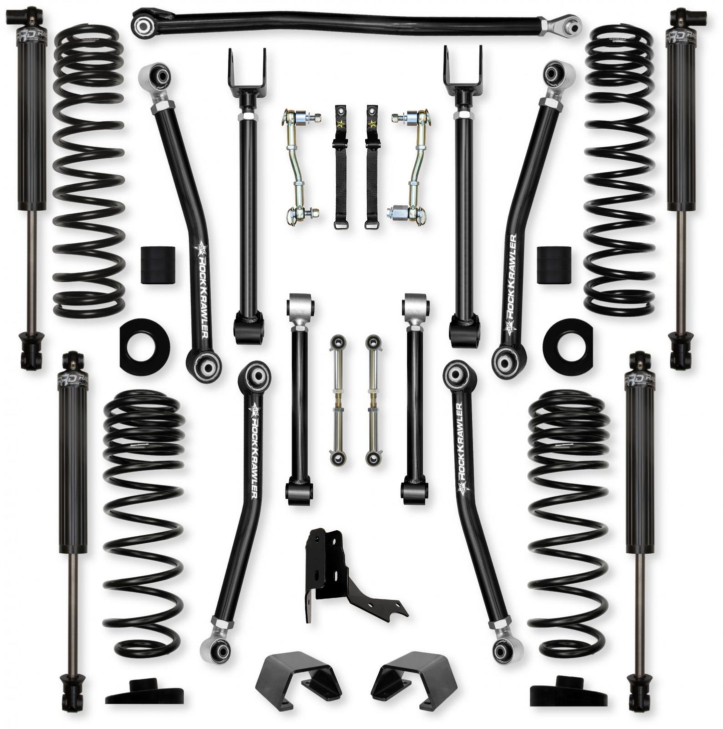 3.0 Inch Adventure X Mid-Arm Suspension System for Jeep Gladiator JT Gas Models Rock Krawler