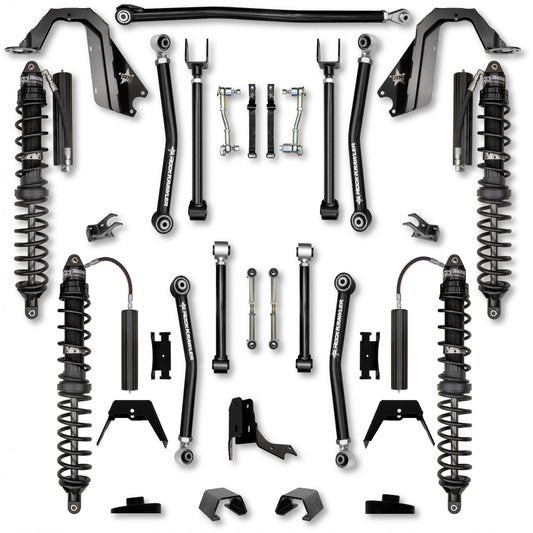 3.0 Inch Adventure X Coilover Mid-Arm Suspension System for Jeep Gladiator JT Gas Models Trail Runner System Stage 1 Rock Krawler