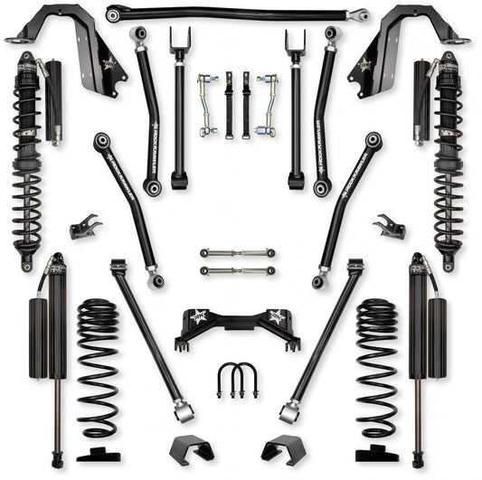 3.0 Inch Adventure X Pro Coilover Mid-Arm Suspension System for Jeep Gladiator JT Gas Models Comp Stage 1 Rock Krawler