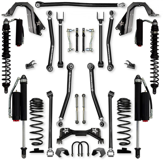 3.0 Inch Adventure X Pro Coilover Mid-Arm Suspension System for Jeep Gladiator JT Gas Models Comp System Stage 2 Rock Krawler
