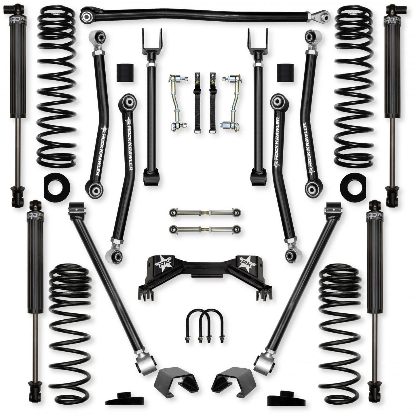 3.0 Inch Adventure X Pro Mid-Arm System for Jeep Gladiator JT Gas Models Rock Krawler