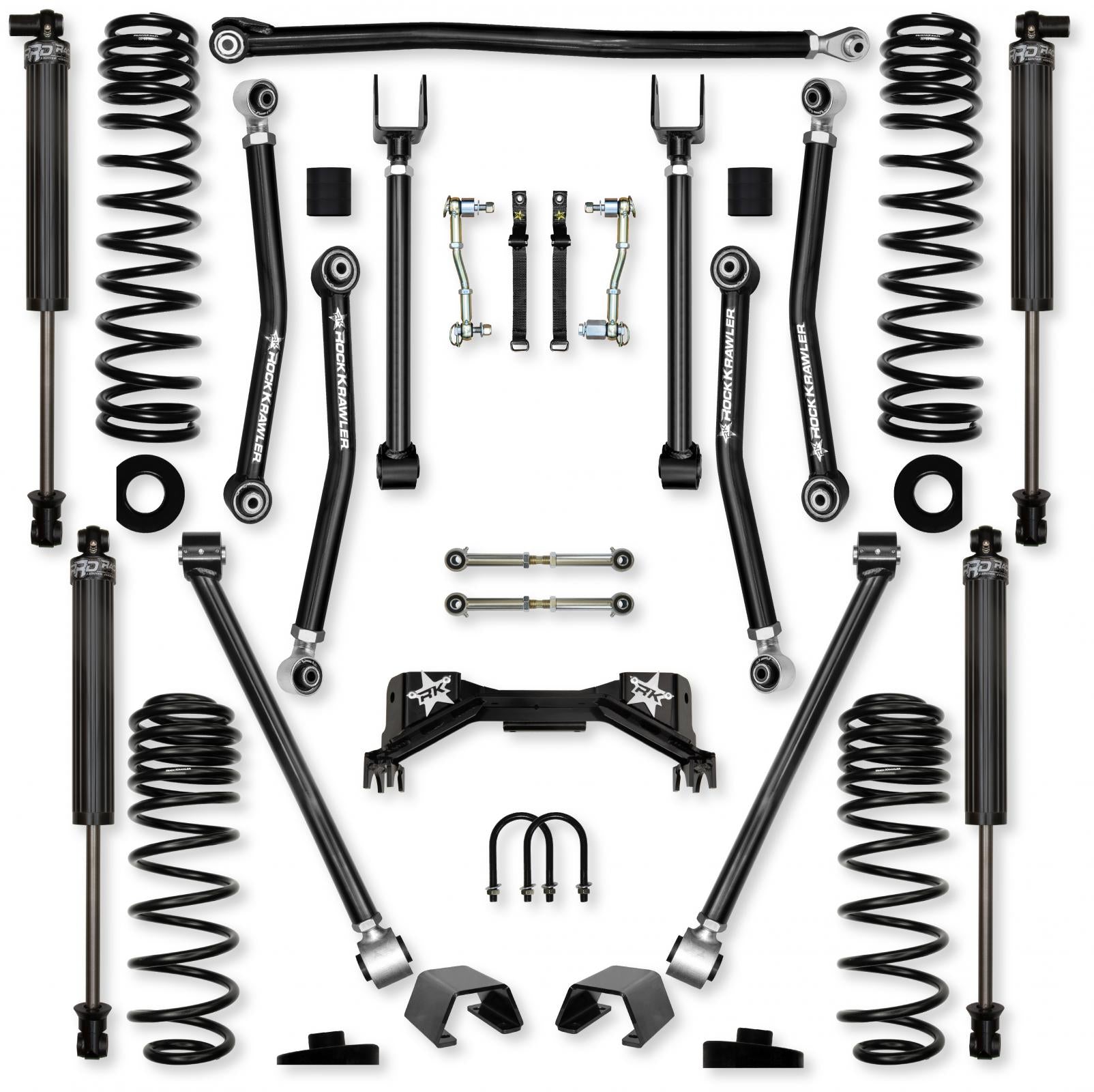 3.0 Inch Adventure X Pro Mid-Arm System for Jeep Gladiator JT Gas Models Rock Krawler