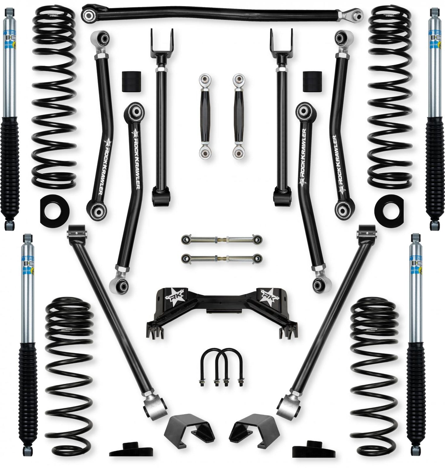 3.0 Inch Adventure X Pro No Limits Mid-Arm System for Jeep Gladiator JT Gas Models Rock Krawler-1