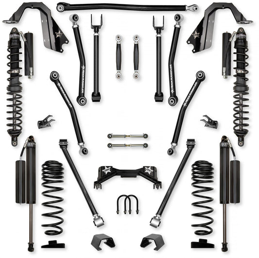 3.0 Inch Adventure X Pro Coilover No Limits Mid-Arm Suspension System for Jeep Gladiator JT Gas Models Comp Stage 1 Rock Krawler