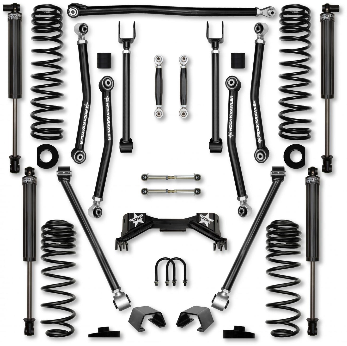 3.0 Inch Adventure X Pro No Limits Mid-Arm System for Jeep Gladiator JT Gas Models Rock Krawler