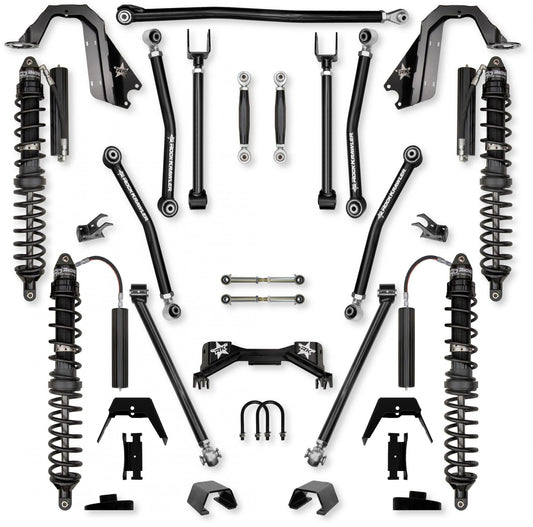 3.0 Inch Adventure X Pro Coilover No Limits Mid-Arm Suspension System for Jeep Gladiator JT Gas Models Trail Runner System Stage 1 Rock Krawler