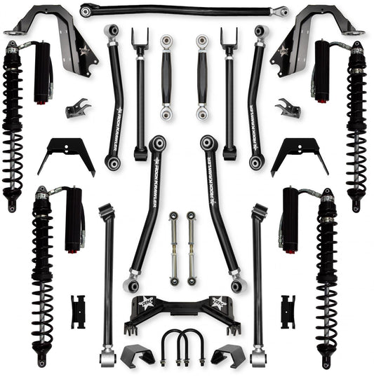3.0 Inch Adventure X Pro Coilover No Limits Mid-Arm Suspension System for Jeep Gladiator JT Gas Models Trail Runner System Stage 2 Rock Krawler