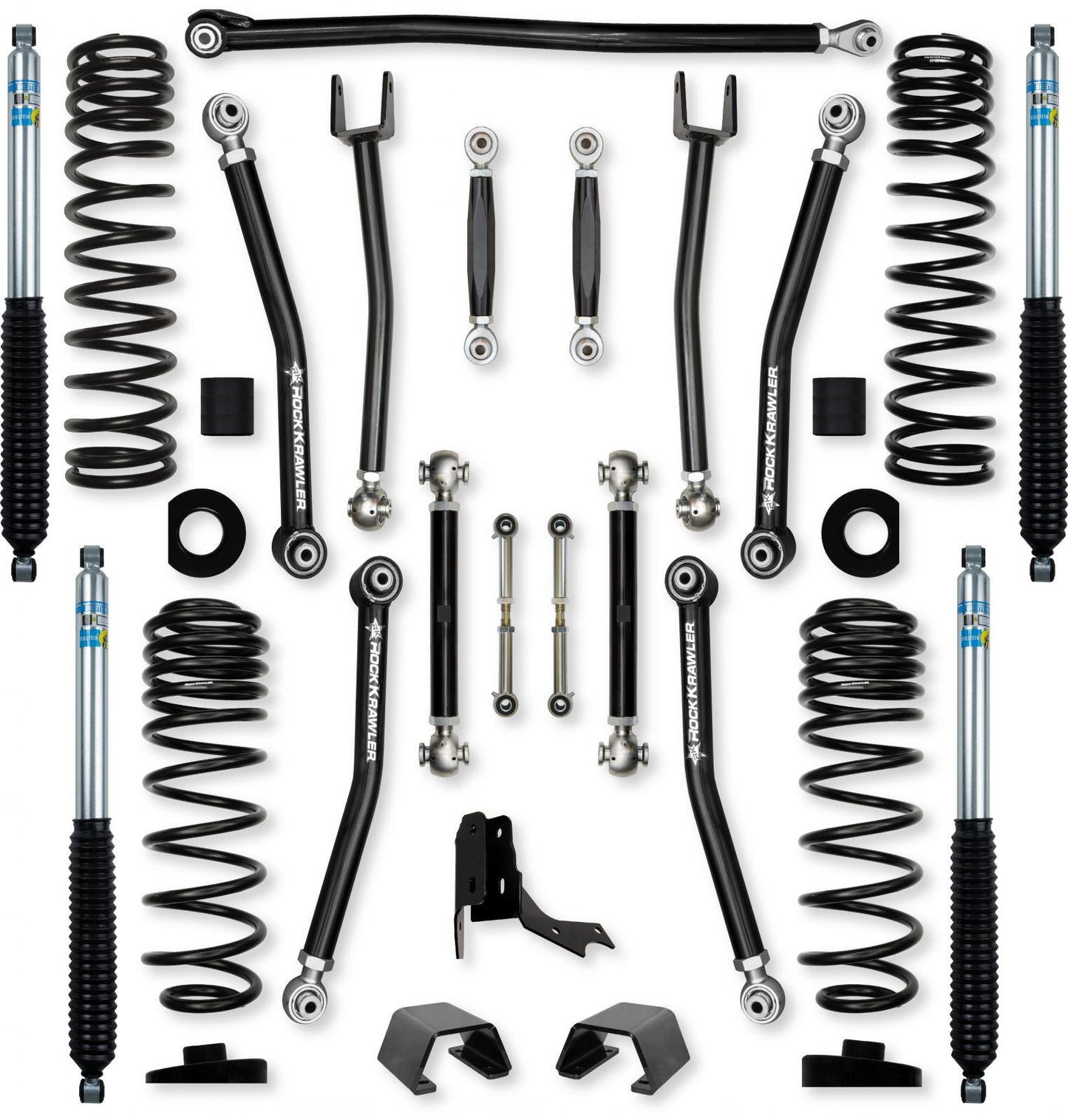 3.0 Inch X-Factor No Limits Mid-Arm System for Jeep Gladiator JT Rubicon Diesel Models Rock Krawler-1