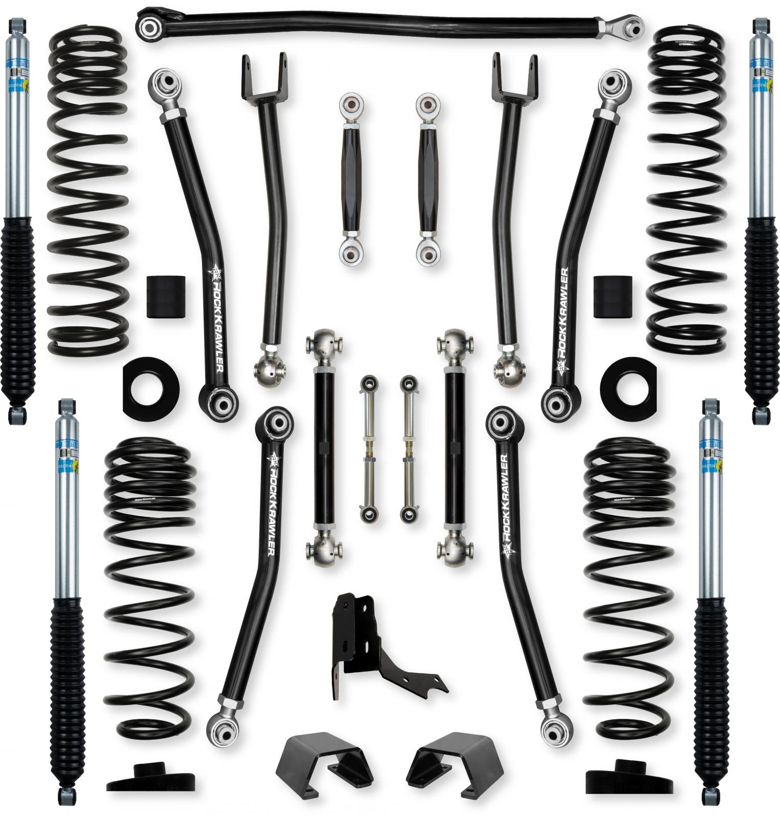 3.0 Inch X-Factor No Limits Mid-Arm System for Jeep Gladiator JT Rubicon Diesel Models Rock Krawler-1