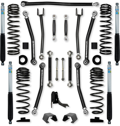 3.0 Inch X-Factor No Limits Mid-Arm System for Jeep Gladiator JT Rubicon Diesel Models Rock Krawler-1