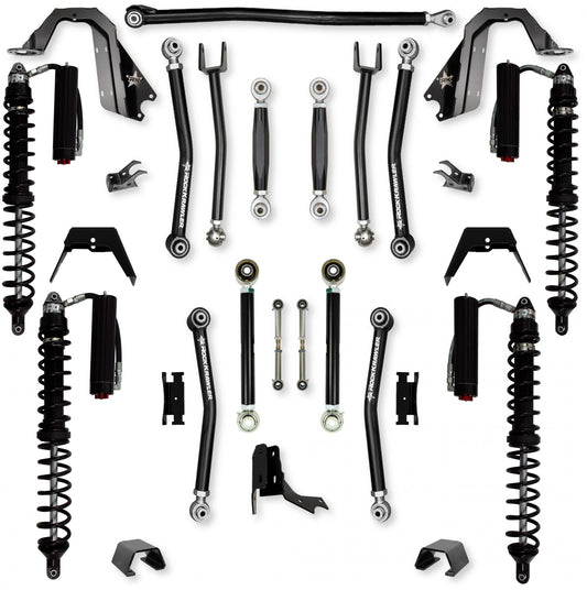 3.0 Inch X-Factor Coilover No Limits Mid-Arm System for Jeep Gladiator JT Diesel Models Trail Runner System Stage 2 Rock Krawler