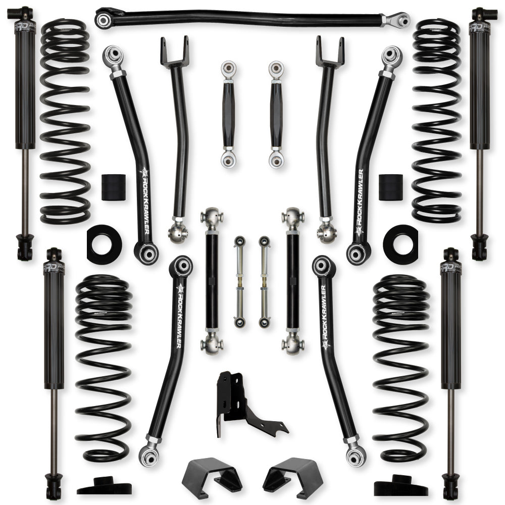3.0 Inch X-Factor No Limits Mid-Arm Suspension System for Jeep Gladiator JT Rubicon Gas Models Rock Krawler