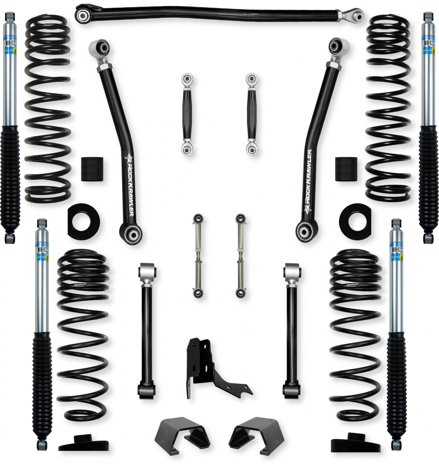 3.0 Inch Overland No Limits Mid-Arm Suspension System for Jeep Gladiator JT Diesel Models Rock Krawler