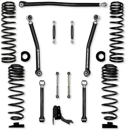 3.0 Inch Overland No Limits Mid-Arm Suspension System for Jeep Gladiator JT Gas Models With Bilstein Shocks Rock Krawler-1