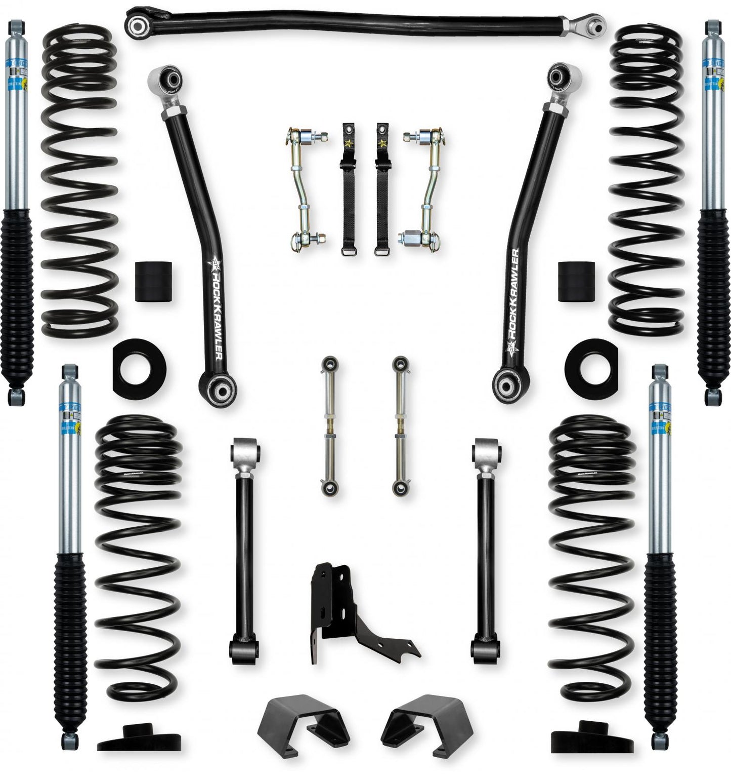 3.0 Inch Overland Mid-Arm Suspension System for Jeep Gladiator JT Gas Models Rock Krawler