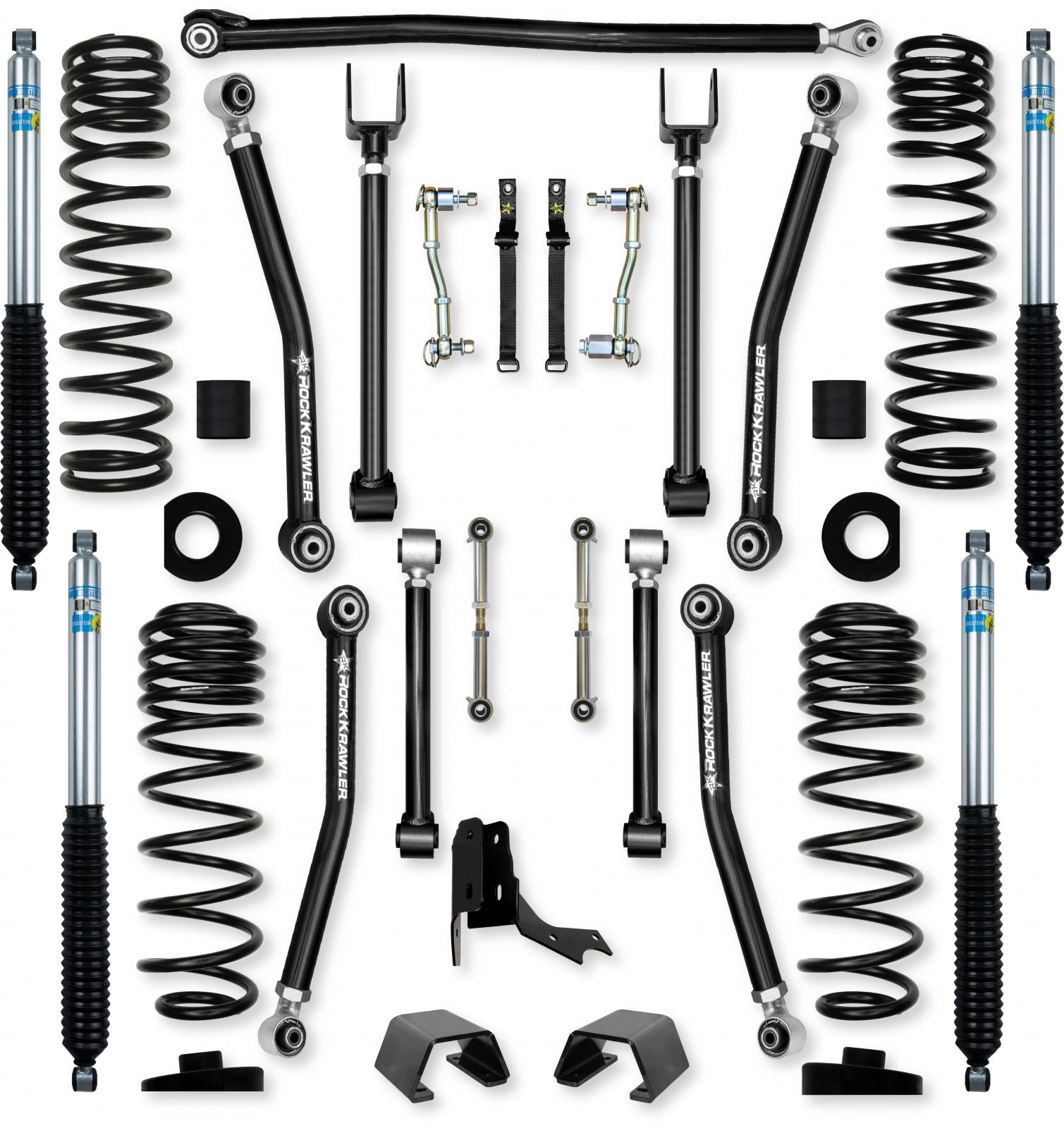 3.0 Inch Overland X Mid-Arm Suspension System for Jeep Gladiator JT Gas Models Rock Krawler