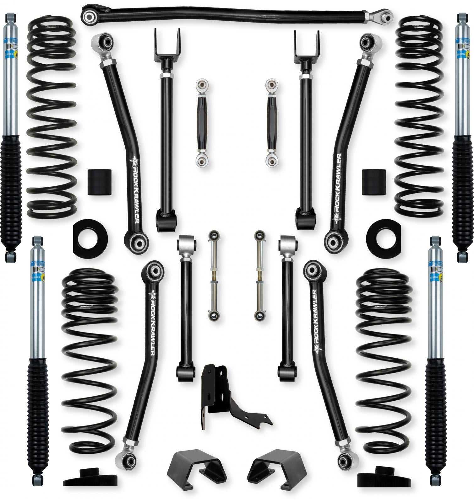 3.0 Inch Overland X No Limits Mid-Arm Suspension System for Jeep Gladiator JT Gas Models Rock Krawler