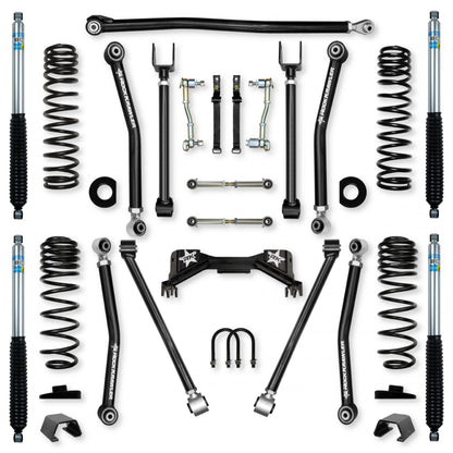 3.0 Inch Overland X Pro Mid-Arm Suspension System for Jeep Gladiator JT Gas Models Rock Krawler