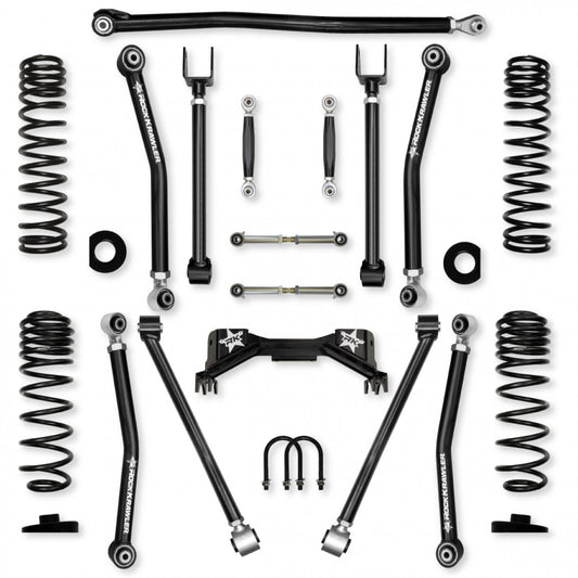 3.0 Inch Overland X Pro No Limits Mid-Arm Suspension System for Jeep Gladiator JT Gas Models Rock Krawler-1