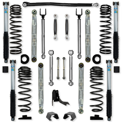3.0 Inch X-Factor Pro Elite No Limits Mid-Arm Suspension System for Jeep Gladiator JT Rubicon Diesel Models Rock Krawler-1