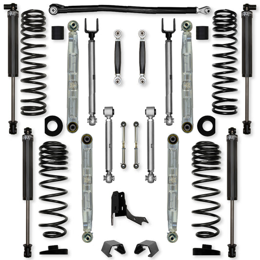 3.0 Inch X-Factor Pro Elite No Limits Mid-Arm Suspension System for Jeep Gladiator JT Rubicon Diesel Models Rock Krawler