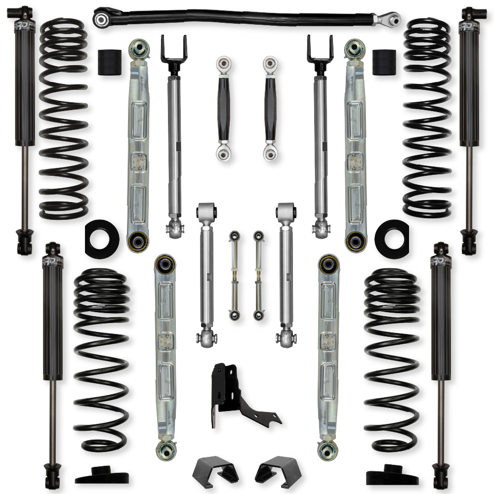 3.0 Inch X-Factor Pro Elite No Limits Mid-Arm Suspension System for Jeep Gladiator JT Rubicon Gas Models Rock Krawler