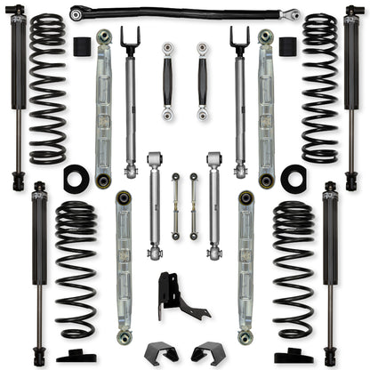 3.0 Inch X-Factor Pro Elite No Limits Mid-Arm Suspension System for Jeep Gladiator JT Rubicon Gas Models Rock Krawler