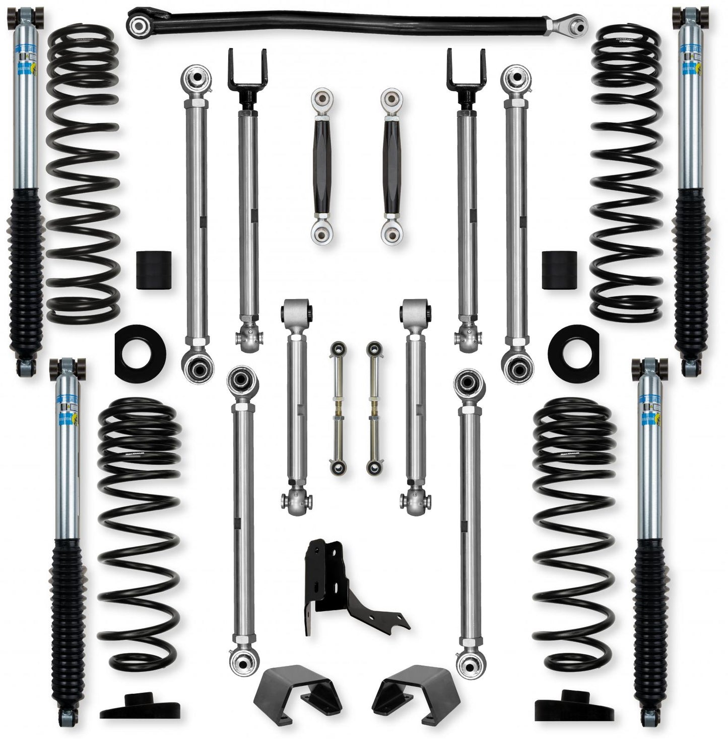 3.0 Inch X-Factor PRO No Limits Mid-Arm Suspension System for Jeep Gladiator JT Rubicon Diesel Models With Bilstein Shocks Rock Krawler
