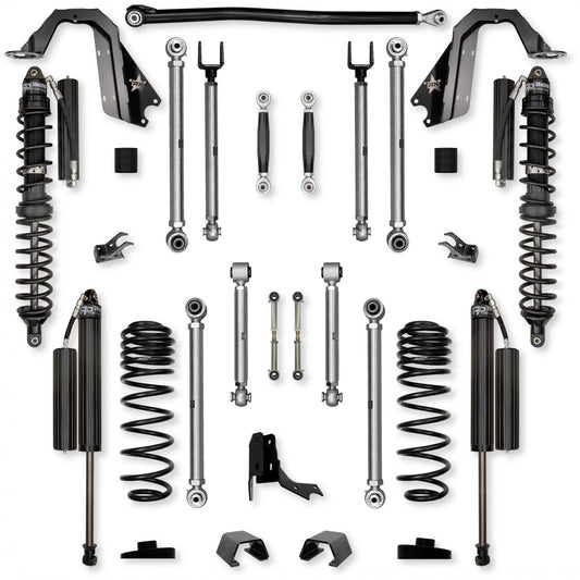 3.0 Inch X-Factor PRO Coilover No Limits Mid-Arm Suspension System for Jeep Gladiator JT Diesel Models Comp Stage 1 Rock Krawler