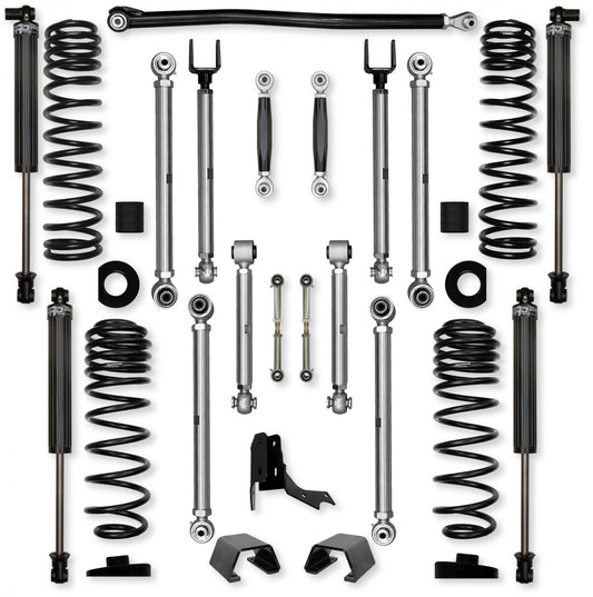 3.0 Inch X-Factor PRO No Limits Mid-Arm Suspension System for Jeep Gladiator JT Rubicon Diesel Models With IFP Shocks Rock Krawler