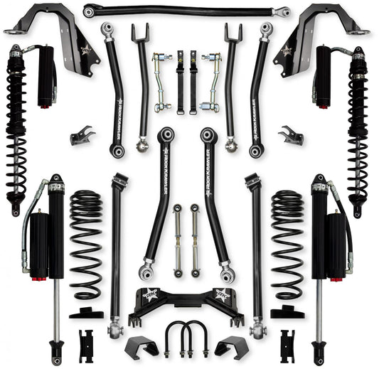 3.0 Inch Pro X Coilover Mid-Arm Suspension System for Jeep Gladiator JT Gas Models Comp System Stage 2 Rock Krawler