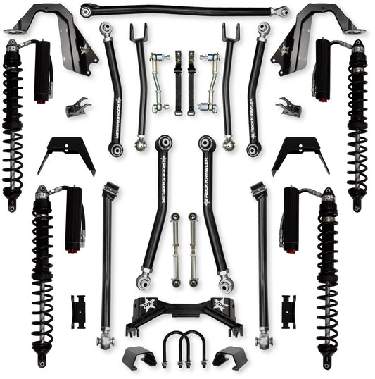 3.0 Inch Pro X Coilover Mid-Arm Suspension System for Jeep Gladiator JT Gas Models Trail Runner System Stage 2 Rock Krawler