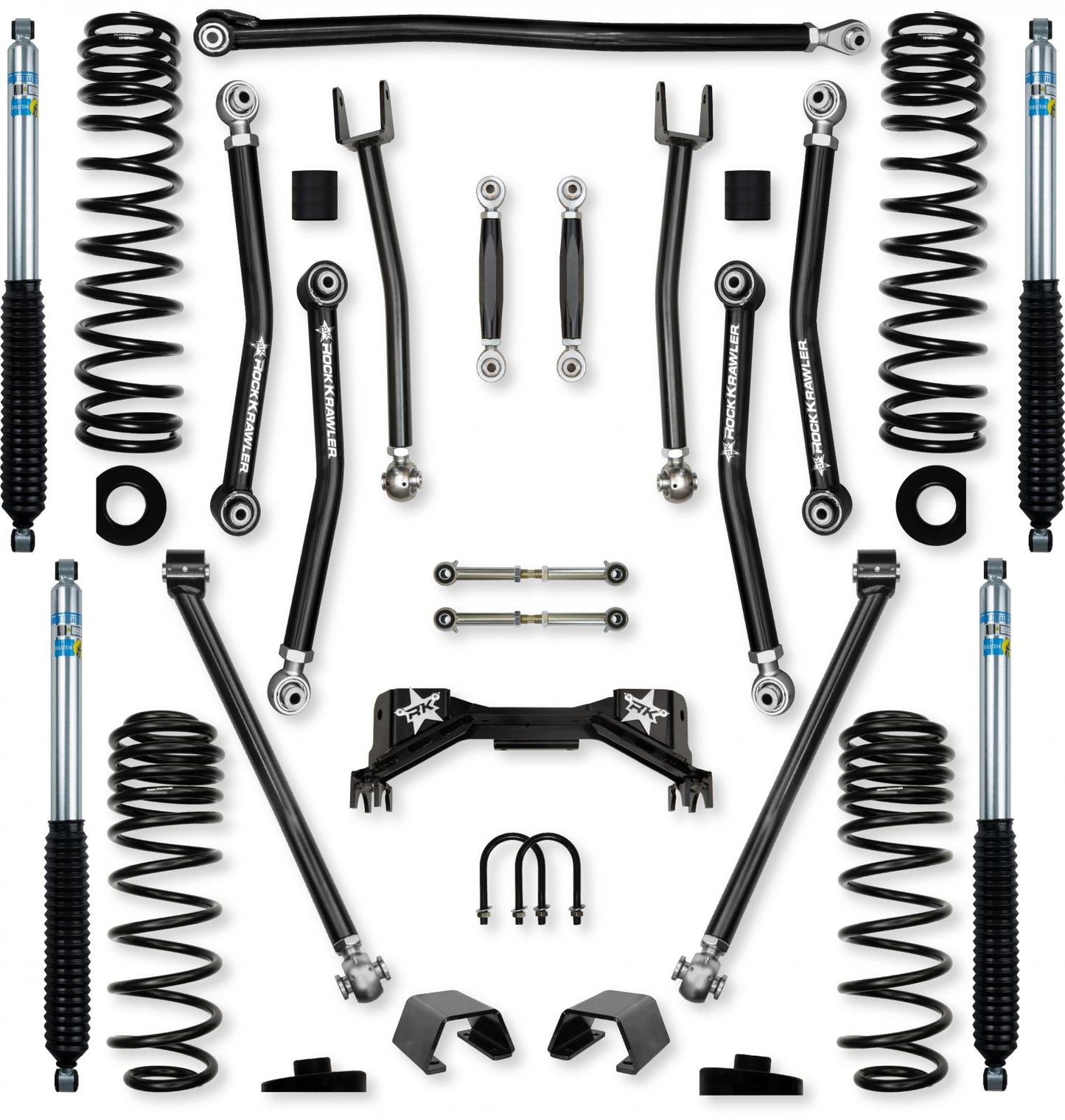 3.0 Inch Pro X No Limits Mid-Arm Suspension System for Jeep Gladiator JT Gas Models Rock Krawler-1