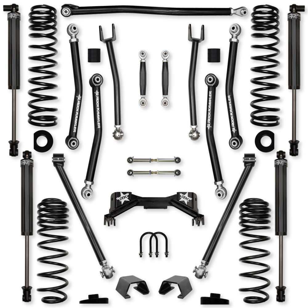 3.0 Inch Pro X No Limits Mid-Arm Suspension System for Jeep Gladiator JT Gas Models Rock Krawler