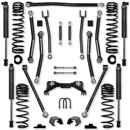 3.0 Inch Pro X No Limits Mid-Arm Suspension System for Jeep Gladiator JT Gas Models Rock Krawler