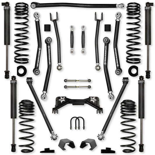 3.0 Inch Pro X No Limits Mid-Arm Suspension System for Jeep Gladiator JT Gas Models Rock Krawler