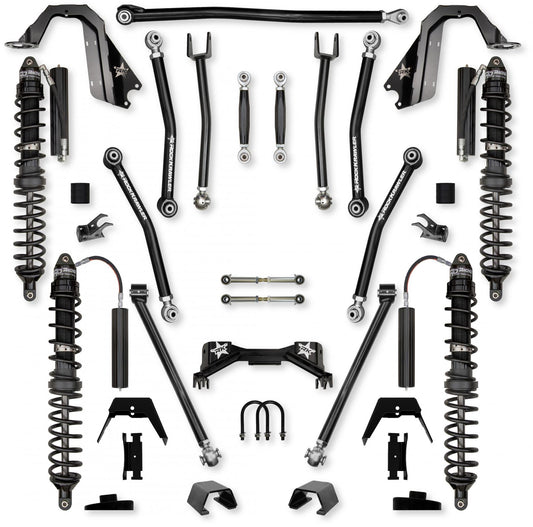 3.0 Inch Pro X Coilover No Limits Mid-Arm System for Jeep Gladiator JT Gas Models Trail Runner System Stage 1 Rock Krawler