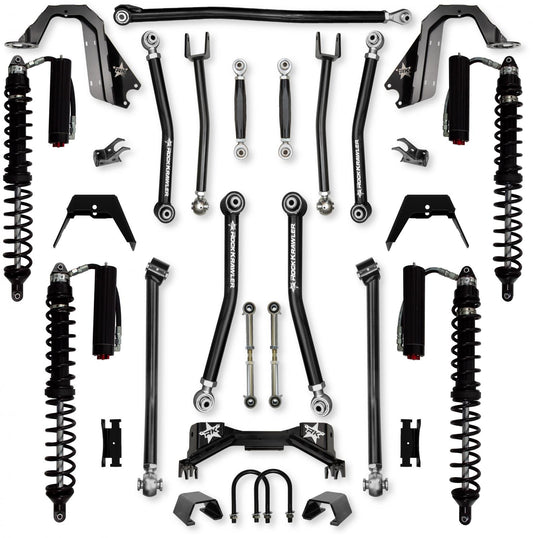 3.0 Inch Pro X Coilover No Limits Mid-Arm System for Jeep Gladiator JT Gas Models Trail Runner System Stage 2 Rock Krawler
