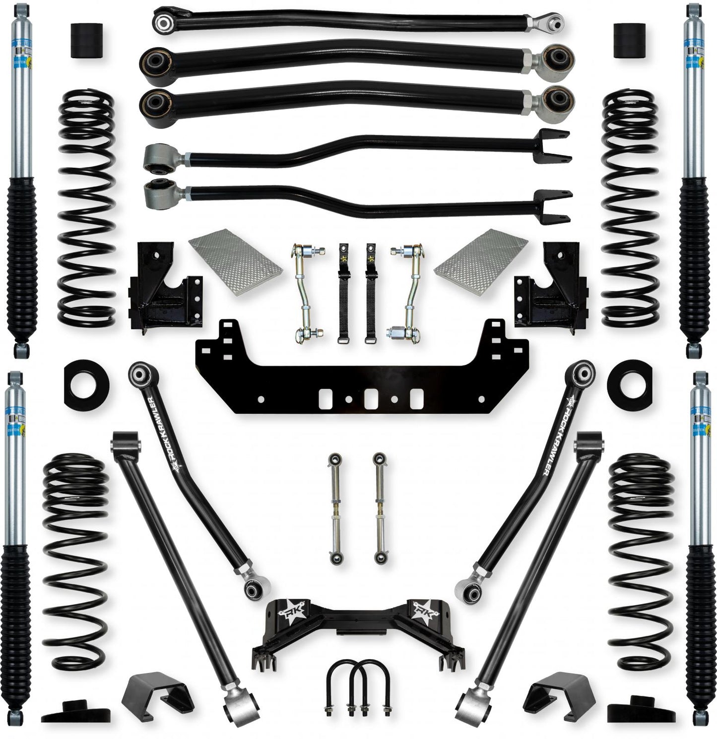 3.0 Inch Silverback Long-Arm Suspension System for Jeep Gladiator JT Gas Models Rock Krawler-1