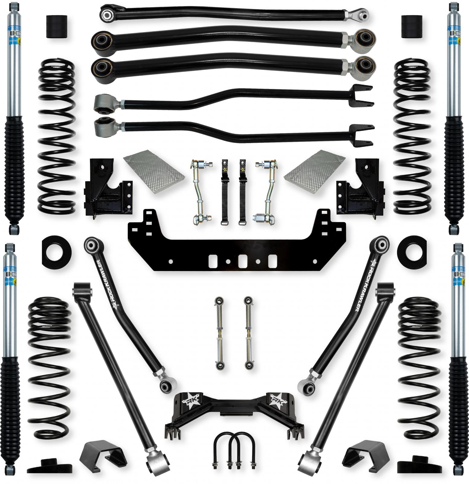 3.0 Inch Silverback Long-Arm Suspension System for Jeep Gladiator JT Gas Models Rock Krawler-1