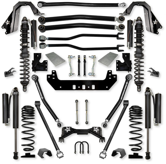 3.0 Inch Silverback Coilover Long-Arm Suspension System for Jeep Gladiator JT Gas Models Comp Stage 1 Rock Krawler