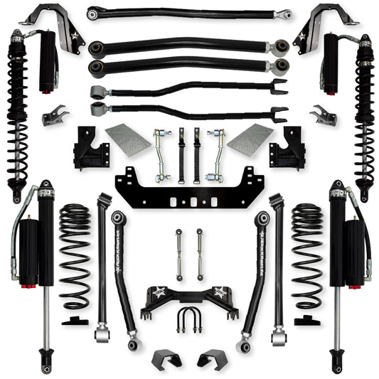 3.0 Inch Silverback Coilover Long-Arm Suspension System for Jeep Gladiator JT Gas Models Comp System Stage 2 Rock Krawler